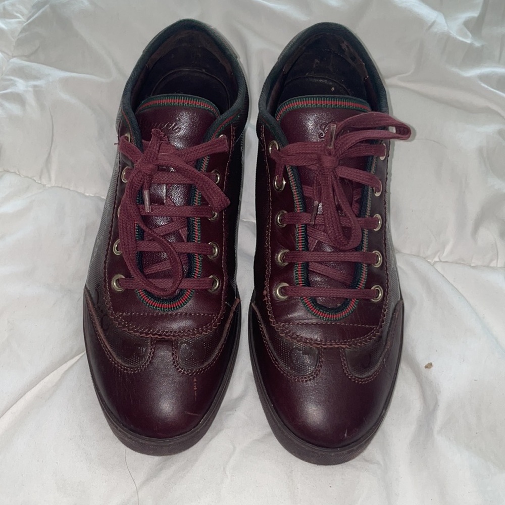 Gucci burgundy Vintage Sneakers